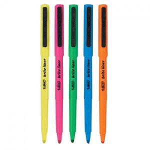 resa001 marcador resaltador bic brite liner p m